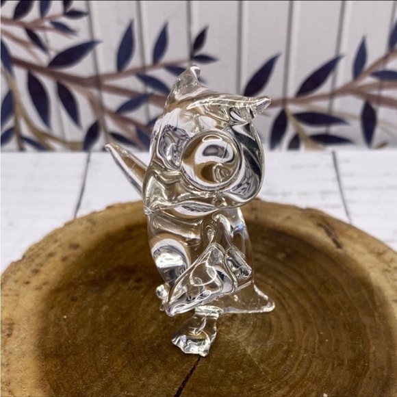 Vintage Hand Blown Miniature Glass Owl - Picture 2 of 9